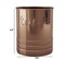 Copper Finish Stainless Steel Utensil Holder with Embossed “TOOLS” Design – 2 Quart Kitchen Organizer, Durable Countertop Storage, Dishwasher Safe